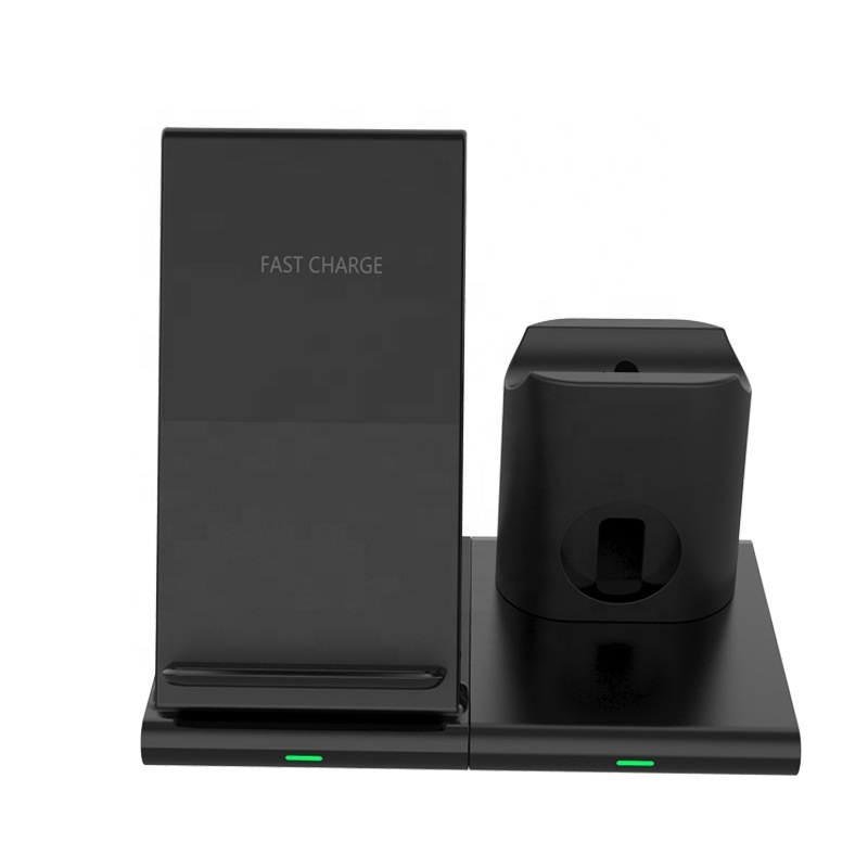 Hot Sell 3 In 1 Fast Wireless Charger Station Stand For Mobile Phone Watch